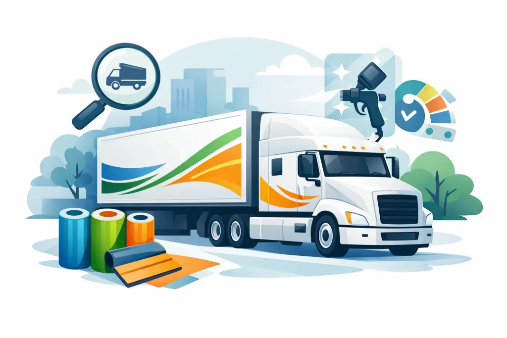 Commercial Truck Sticker Options That Work